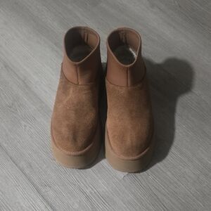 UGG Women's Brown Suede Ankle Boots